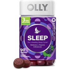Olly Uyuma Desteği - Sleep Night 3mg & 50MG L-Theanine - 90 Gummies
