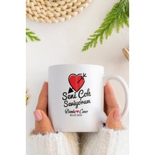 Alya Gift Shop Kişiye Özel Seni Çok Seviyorum Kupa Bardak