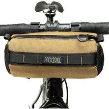 Happy Trend PACK2RIDE Askme Gidon Bikepacking Bisiklet Çantası -Suya Dayanıklı Kumaş-Geniş Hacimli- Içten Pedli - Dağ, Şehir,tur, Yol,gravel Bisikletlerine Uygun - Dayanıklı-Fonksiyonel ve 2,7l Kayote Kahverengi