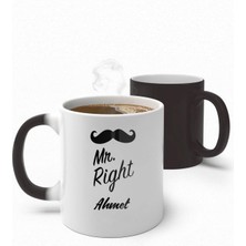Alya Gift Shop Kişiye Özel Mr. Right Sihirli Kupa Bardak