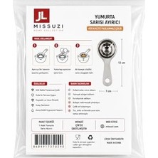 Jl Missuzi Home Collection Paslanmaz Çelik Yumurta Sarısı Ayırıcı, 430 Kalite, Gıda ile Temasa Uygun, Kolay Temizlik