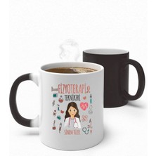 Alya Gift Shop Kişiye Özel Fizyoterapi Teknikeri Sihirli Kupa Bardak
