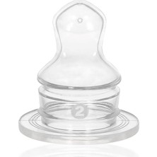 Happy Trend Wee Baby Damaklı Silikon Biberon Emziği Normal Akış No:2