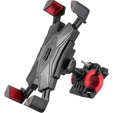 Happy Trend Aee® Motosiklet Telefon Tutucu & Bisiklet Telefon Tutacağı 360° Döner Ayarlı Aparat –scooter ve Bebek Arabası Uyumlu, Kaymaz ve Güvenli Abs Plastik Malzeme