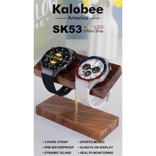 Atk Giyim Kalobee America SK53 Amoled Akıllı Saat - 3 Çift Kordonlu