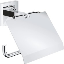 Happy Trend Grohe Start Cube Quickfix Tuvalet Kağıtlığı (Kapaklı), Duş, Banyo Aksesuarları, Krom, 41102000