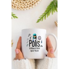 Alya Gift Shop Kişiye Özel Polis Kupa Bardak