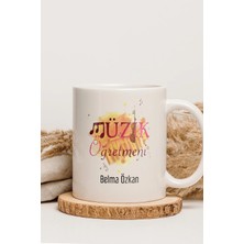Alya Gift Shop Kişiye Özel Müzik Öğretmeni Kupa Bardak