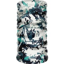 Happy Trend E Taktik Extreme Dijital Desing Seamless +Uv Mavi Renkli Desenli Boyunluk Bandana Buff Saç Bandı Maske Balaklava Toka