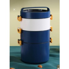 Vagonlife 3 Katlı Paslanmaz Çelik Sefer Tası – Ayrılabilir Katlı, Taşıma Saplı Yemek Termosu / Lunch Box