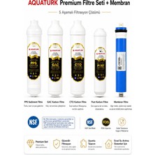 Aquatürk  Kapalı Kasa Inline 5 Aşamalı Filtre