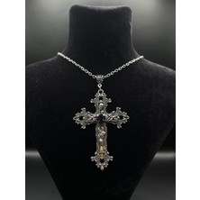 AG23 Tasarım Büyük Gothic Gotik Haç Kolye