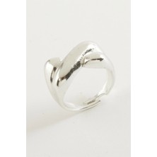 Zero Land Kmrsfres Oval Metal Yüzük Gümüş Rengi