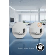 Modacar 2'li Banyo ve Mutfak Askı Seti - SUS304 Lazer Kesim Çelik  Ultra Güçlü Yapışkanlı Askı