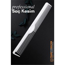 Modacar Profesyonel Kesim Tarağı - Antistatik Karbon Berber & Kuaför Tarağı 21 cm 721791