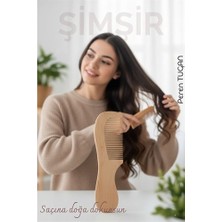 Modacar Doğal Şimşir Ahşap Tarak - 16 Cm, Anti-Statik, Kepek Karşıtı ve El Yapımı