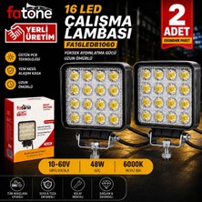 Fatone 16 LED Çalışma Lambası Off Road Iş Makinası Lambası  2'li