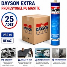 Dayson Arge Toptan Extra Profesyonel Pu Mastik 280 ml Beyaz 25 Adet