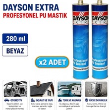 Dayson Arge Toptan Extra Profesyonel Pu Mastik 280 ml Beyaz 2 Adet
