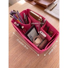 Marjinal W Club Kare Ic Ceplı Canta Icı Organızer Koyu Pembe Renk 28 x 15 X12 Olculu ( Uzunluk Xyukseklık Xgenıslık)