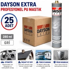 Dayson Arge Toptan Extra Profesyonel Pu Mastik 280 ml Gri 25 Adet