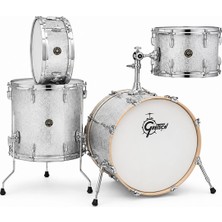 Gretsch Brooklyn 18"X14" Akustik Davul Seti (Silver Sparkle)