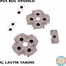 Pop Konsol Playstation 5 Version 1 Kol İç Lastik Takımı 5 Parça PS5 V1 Kol Tamiri PS5 Yedek Parça