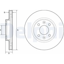 Fren Disk - (Dacia Sandero, Logan) - (DELPHI-BG4570)