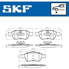 Fren Balatası - (Dacia Duster, Sandero, Dokker, Lodgy) - (SKF-VKBP80015)