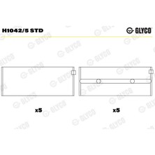 Ana Yatak - (Dacia Solenza, Sandero, Duster, 1310, 1300, Pick Up, 1410, 1309, 1304, 1325, Supernova, Nova) - (GLYCO-H10425STD)