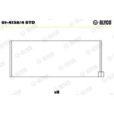 Kol Yatak - (Dacia Duster, Sandero, Logan, Dokker, Lodgy, 1310, 1300, Solenza, Pick Up, 1410, 1325, Supernova, Nova) - (GLYCO-0141384STD)