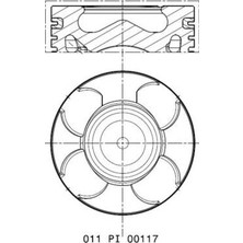 Piston Segman - (Fiat Panda, 500, Punto, Doblo, Tipo, Fiorino, Qubo, Idea, Strada, Linea, Egea, Mito) - (FEDERAL-8772660040)