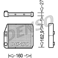 Kalorifer Radyatörü - (Fiat Ducato) - (DENSO-DRR09035)