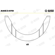 Ana Yatak - (Dacia Supernova, Sandero, Duster, Logan, 1310, 1300, Solenza, Pick Up, 1410, 1100, 1309, 1304, 1325, Nova) - (GLYCO-A1952STD)