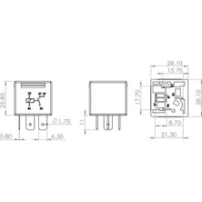 Röle ve Flaşör - (Fiat Ducato, Punto, Tipo, Bravo, Croma, x 1/9, Marea, Brava, Tempra, 131, Argenta, Egea, 156, Spider, 155, 145) - (BOSCH-0986AH0251)