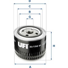 Yağ Filtresi - (Dacia 1325, 1310, 1300, 1410, Nova) - (UFI-2311401)