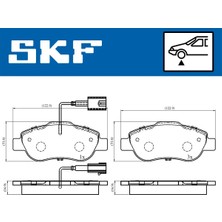 Fren Balatası - (Fiat Panda, 500) - (SKF-VKBP80313E)