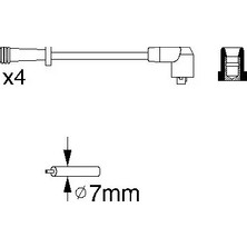 Buji Kablosu - (Fiat Panda, Punto, Seicento, Cinquecento, Uno, Strada, Palio, Siena) - (HELLUX-3153)