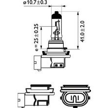 Ampül - (Dacia Duster, Sandero, Logan, Solenza, Ducato, 500, Panda, Punto, Doblo, Tipo, Freemont, Bravo, Scudo, Talento, Sedici, Ulysse, 124, Egea, Giulia, Stelvio) - (PHILIPS-12362PRC1)
