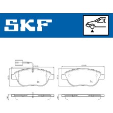 Fren Balatası - (Fiat Ducato, Grande Punto, Punto, Doblo, Croma, Fiorino) - (SKF-VKBP80217E)