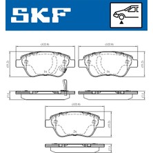 Fren Balatası - (Fiat Doblo) - (SKF-VKBP80017A)