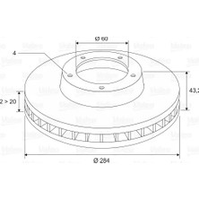 Fren Disk - (Fiat Punto, Grande Punto) - (VALEO-197045)