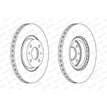 Fren Disk - (Fiat Doblo, Bravo, Stilo, Croma, Fiorino, Qubo, Coupe, Idea, Linea, Marea, 155) - (FERODO-DDF220)