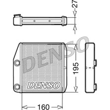Kalorifer Radyatörü - (Fiat Grande Punto, Fiorino, Qubo) - (DENSO-DRR09075)