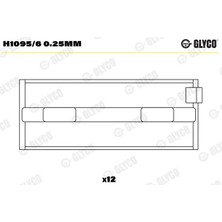 Ana Yatak - (Fiat Croma, Bravo, Coupe, Marea, 156, 166) - (GLYCO-H10956025MM)