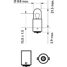 Ampül - (Fiat Fiorino, Croma, 126, Giulietta, Gtv, 75, 33) - (PHILIPS-12929CP)