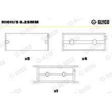 Ana Yatak - (Fiat Tipo, 500, Panda, Grande Punto, Punto, Doblo, Fiorino, Qubo, Idea, Strada, Linea, Palio, Siena, Avventura, Egea, Mito) - (GLYCO-H10115025MM)