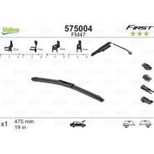 Silecek Süpürgesi - (Fiat Barchetta, Tipo, Freemont, Bravo, Stilo, Seicento, Talento, Coupe, 124, Cinquecento, Marea, Brava, Tempra, Egea, 155, 33) - (VALEO-575004)