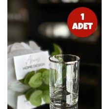 Empressco Kahve Yanı Su Bardağı 1 Adet /gümüş Şeritli