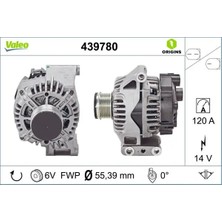 Alternatör - (Fiat Punto, 500, Panda, Grande Punto, Tipo, Fiorino, Qubo, Egea, Mito) - (VALEO-439780)